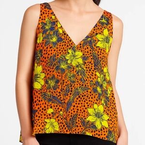 French Connection Calypso Silk Top - M